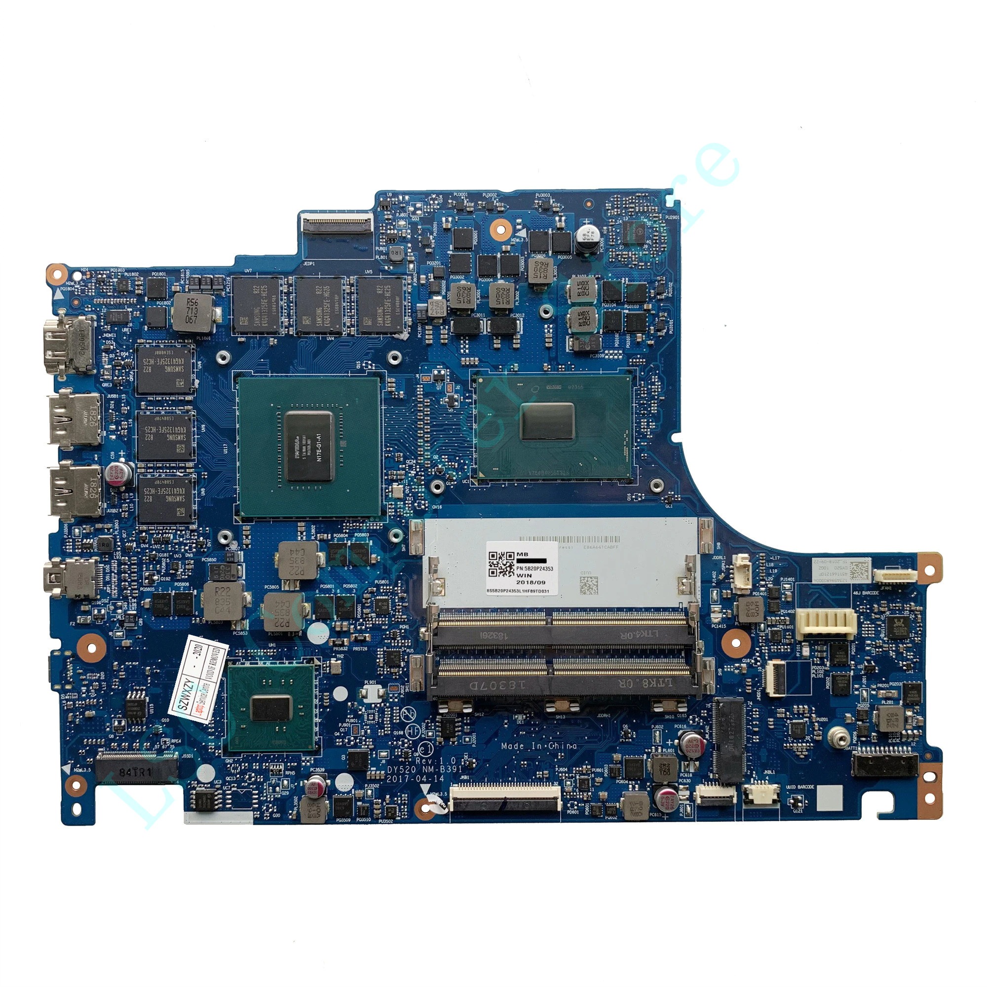 Placa de baza noua Laptop, Lenovo, Legion Y520-15 i5-7300HQ SR32S, Nvidia GTX 1060, N17E-G1-A1, DY520 NM-B391 Rev: 1:0