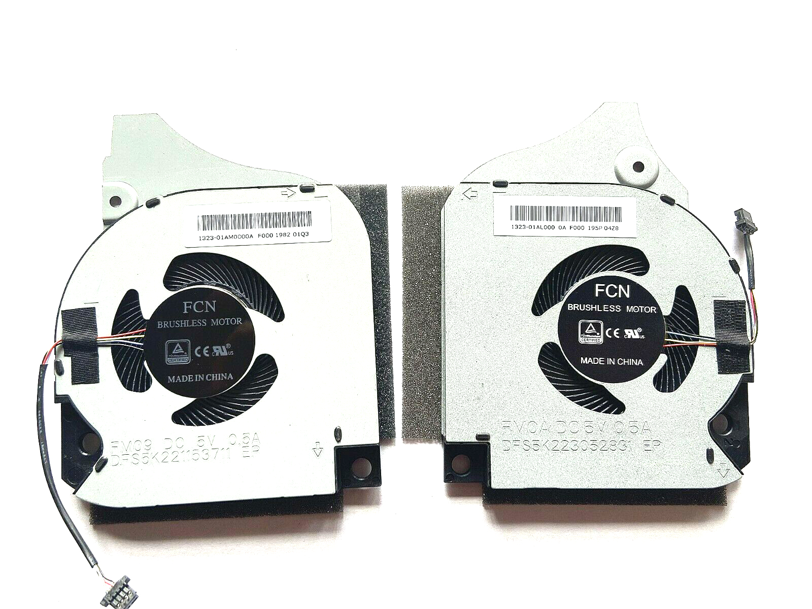 Set coolere Laptop, Dell, Inspiron G5 5590, P82F, G7 7590, G7 7790, CN-063NYM, CN-0FK2HP, DFS5K223052831 FMOA, DFS5K221153711  1323-01AM0000A FM09, 5V 0.5A, pentru laptopuri echipate cu incarcator de 130W 19.5V 6.7A