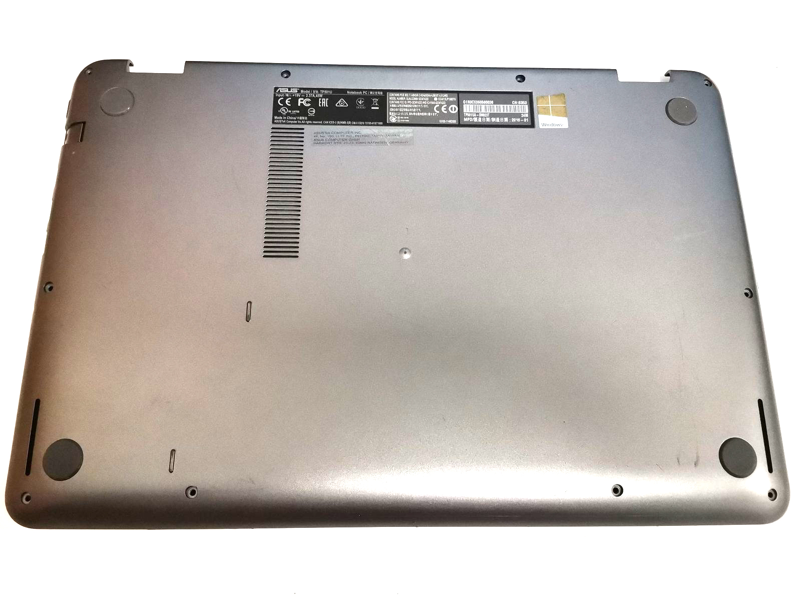Carcasa inferioara bottom case Laptop, Asus, VivoBook Flip  TP501, TP501U, TP501UA, TP501UB, TP501UAM, TP501UQ