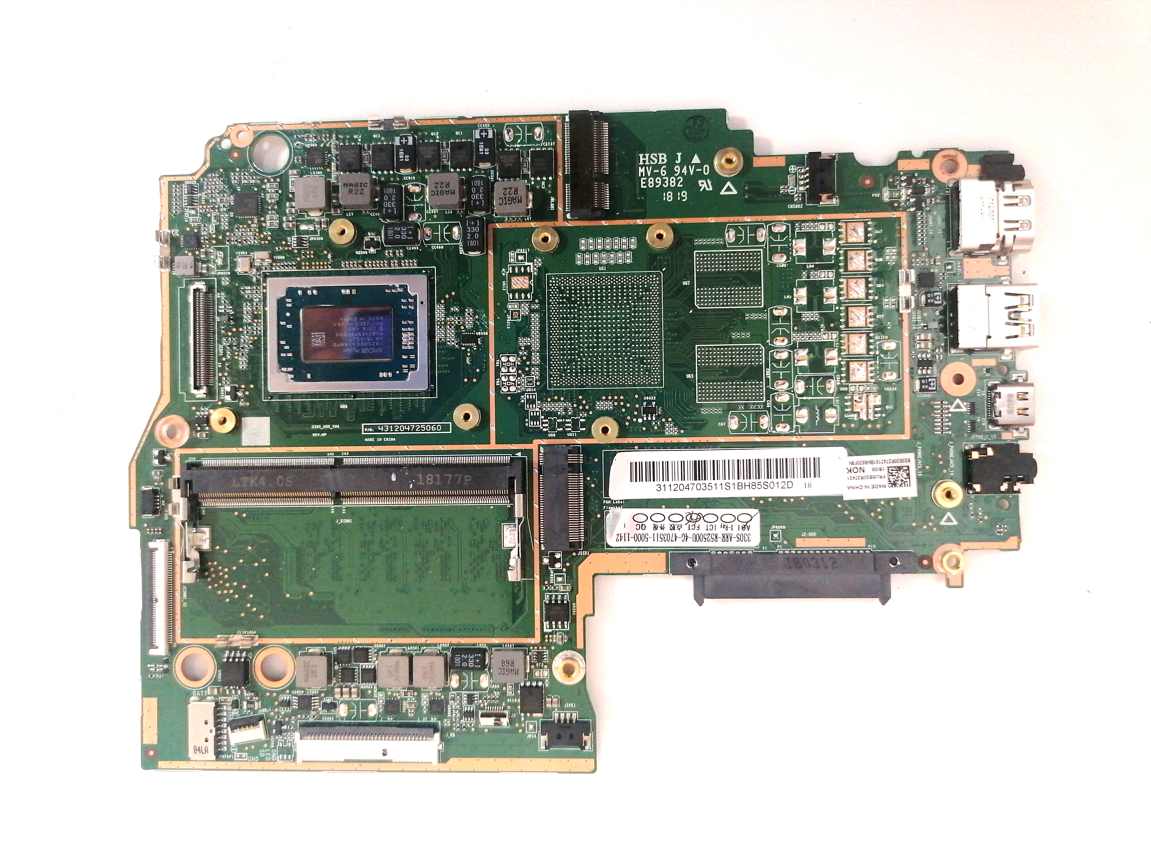 Placa de baza Laptop, Lenovo, IdeaPad 330S-15ARR AMD R5, FRU 5b20r27416 5b20r27421