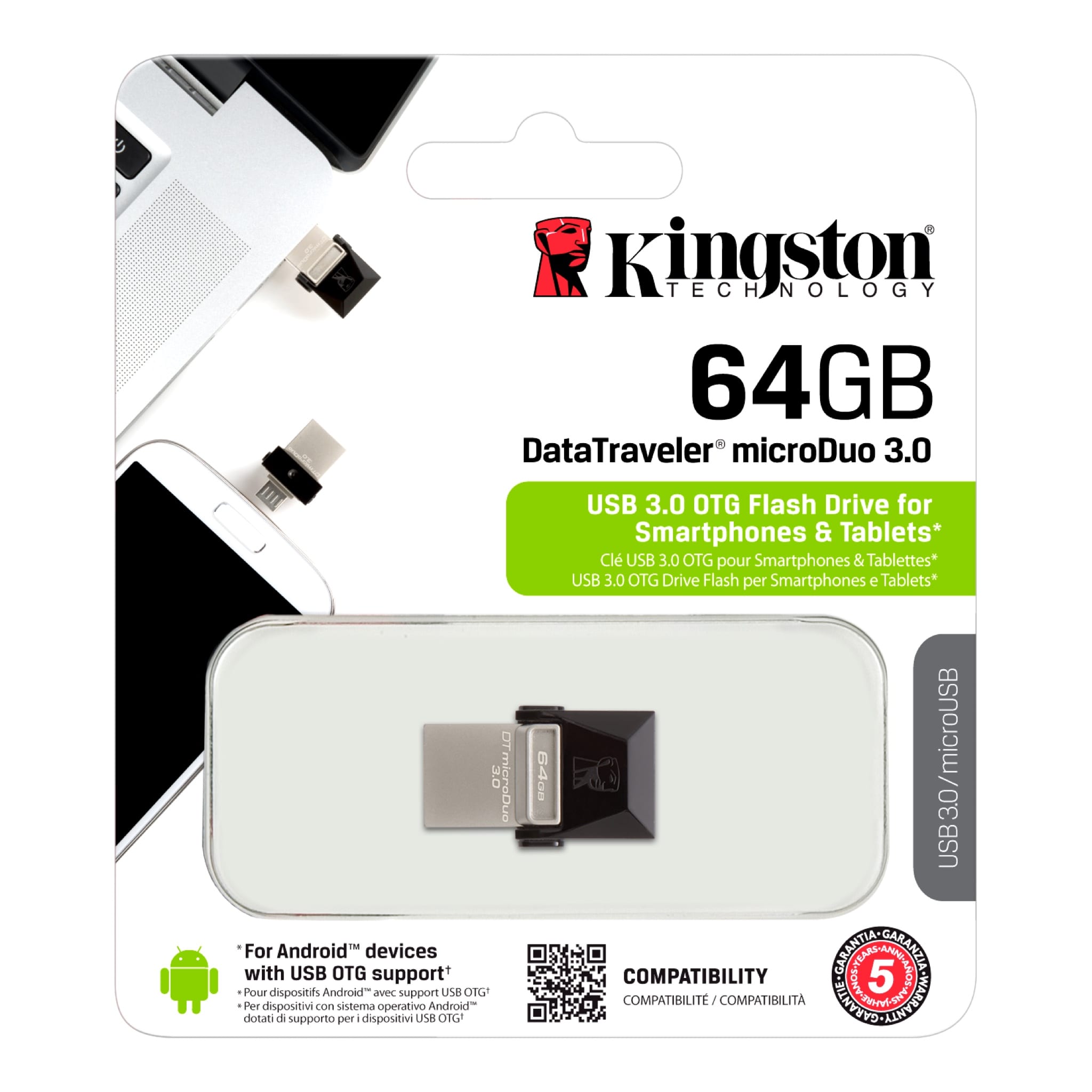 Memorie USB Kingston DataTraveler MicroDuo, 32GB, USB 3.0, OTG