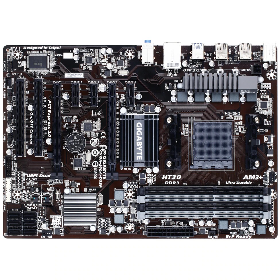 Placa de baza desktop Gigabyte 970A-DS3P, Socket AM3+ refurbished bulk
