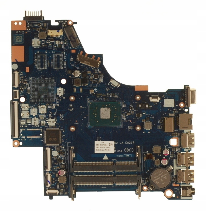 Placa de baza HP 250 G6 CSL52 LA-E821P Rev 1.0 SPS 934737-001 CELERON N3350 refurbished