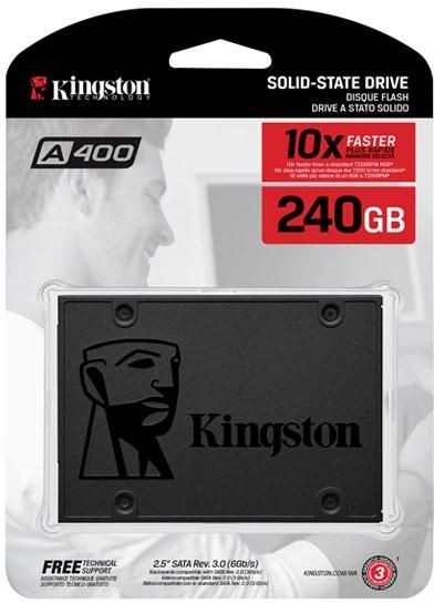 Solid State Drive (SSD) Kingston A400, 240GB, 2.5", SATA III