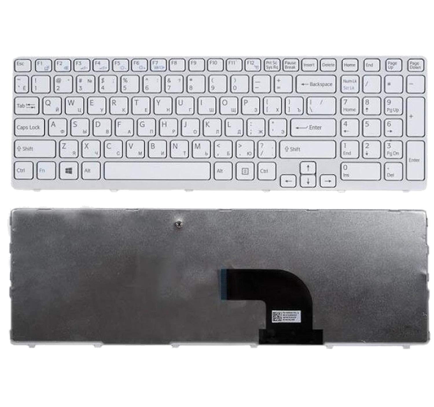 Tastatura Laptop, Sony, Vaio SVE15, SVE1512D4E, SVE151C11M, SVE1512C1R, alba, sh