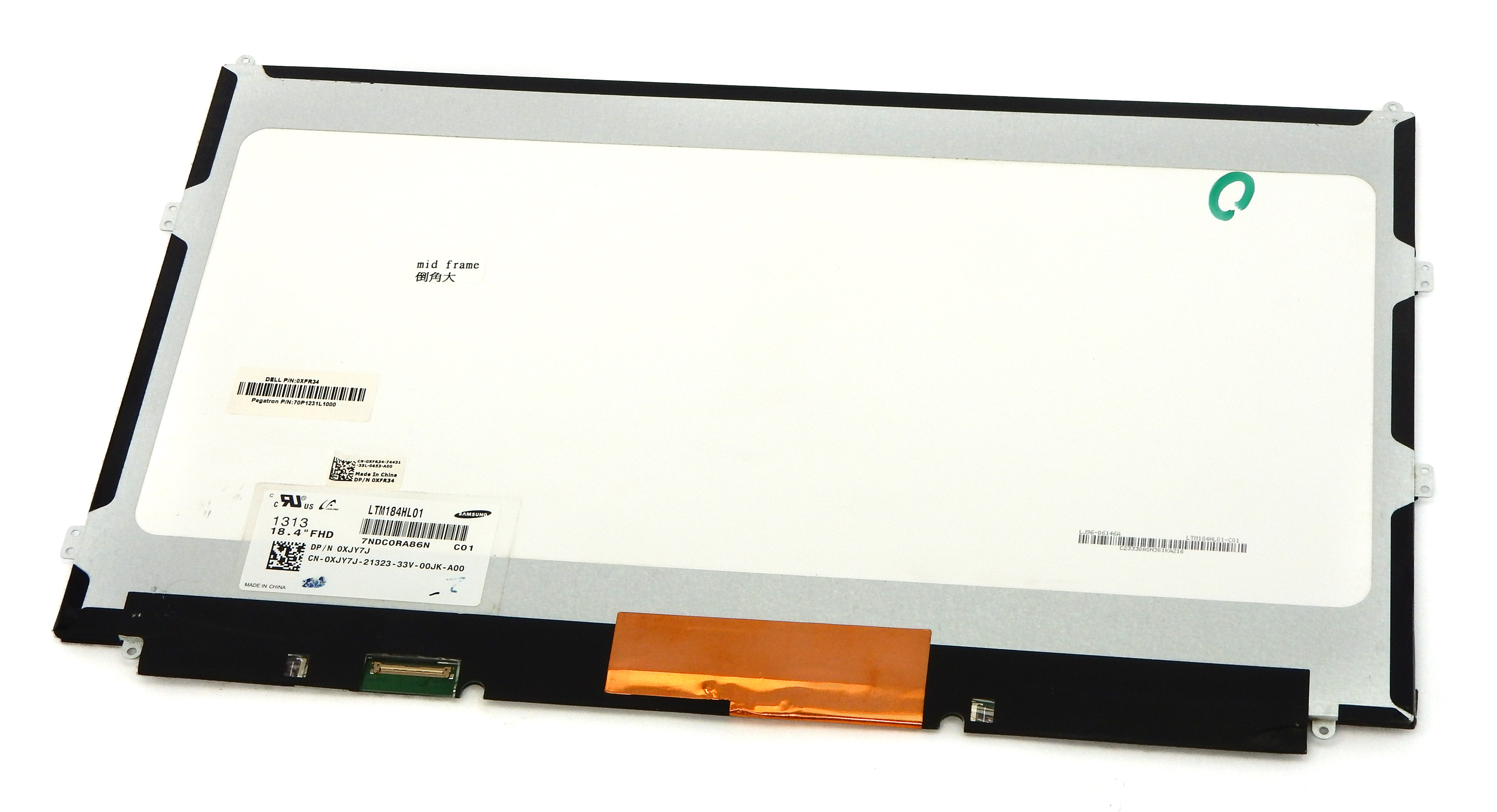 Display Laptop, Dell, Alienware M18X R1, R2, LTM184HL01, XJY7J, 18.4 inch, FHD, 40 pini