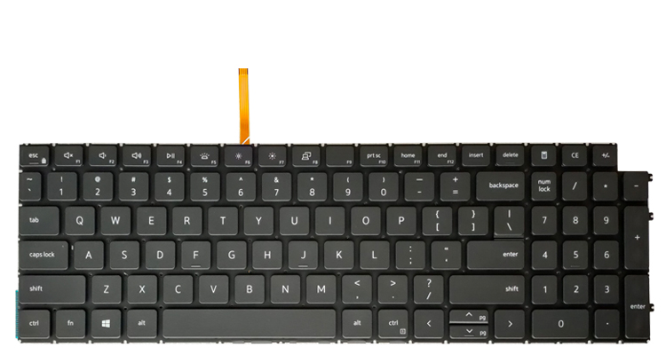 Tastatura Laptop, Dell, Vostro 3535, P112F, P112F006, P112F009, iluminata, gri inchis, layout US