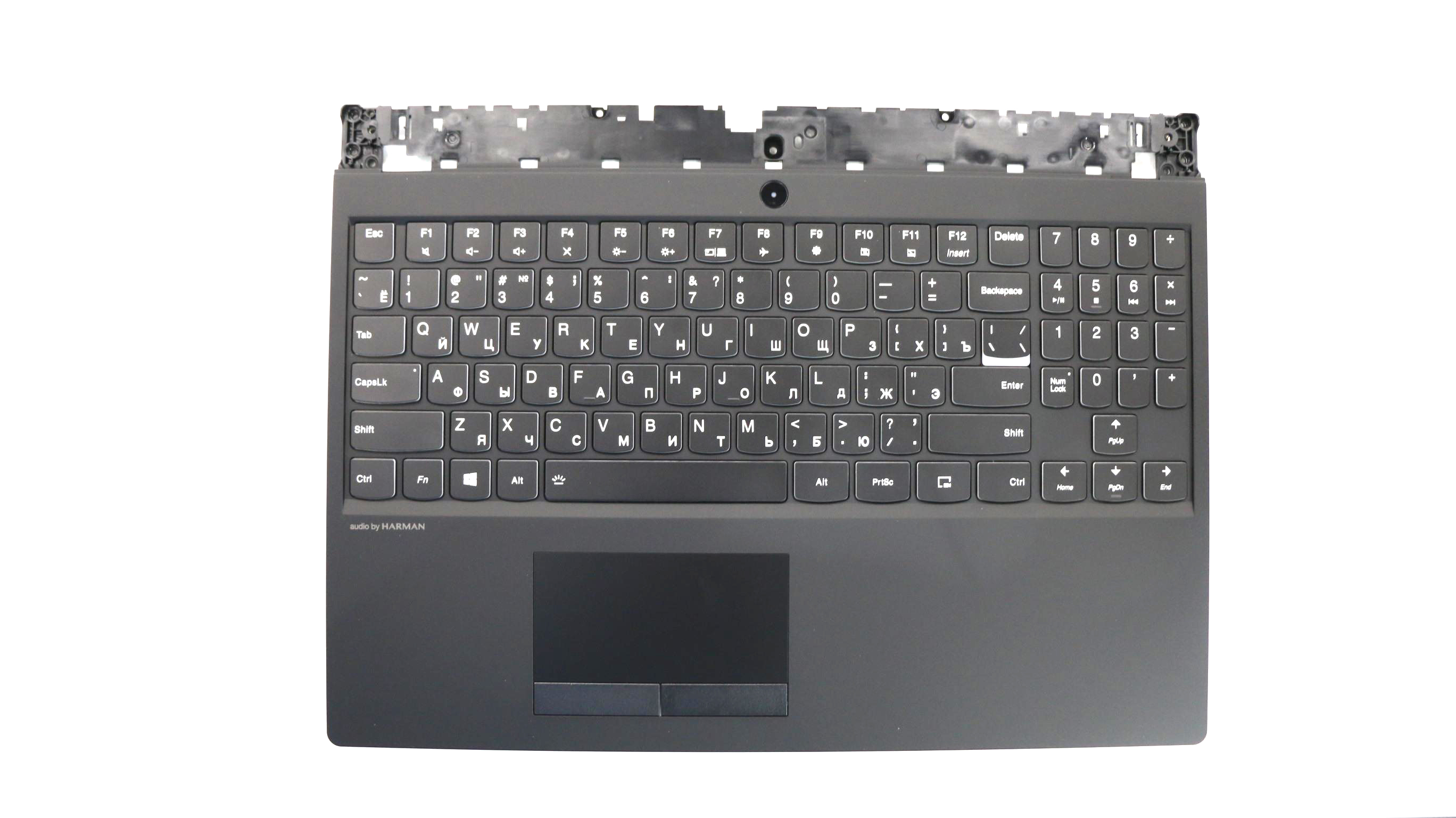 Carcasa superioara cu tastatura palmrest Laptop, Lenovo, Legion Y540-15IRH Type 81RJ, 81SX, 81SY, 5CB0R40181, cu iluminare, layout RU (rusesc)