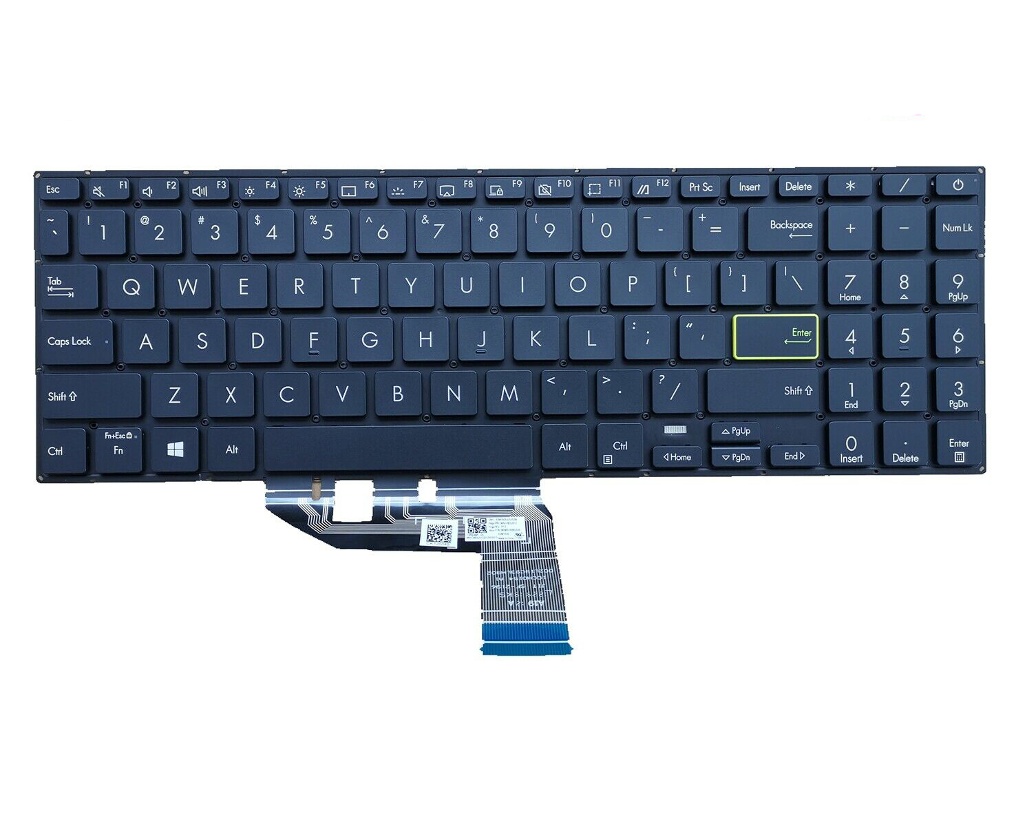 Tastatura Laptop, Asus, VivoBook 15 S513E, S513EA, S513EP, S513I, S513IA, S513U, S513UA, iluminata, neagra, layout US