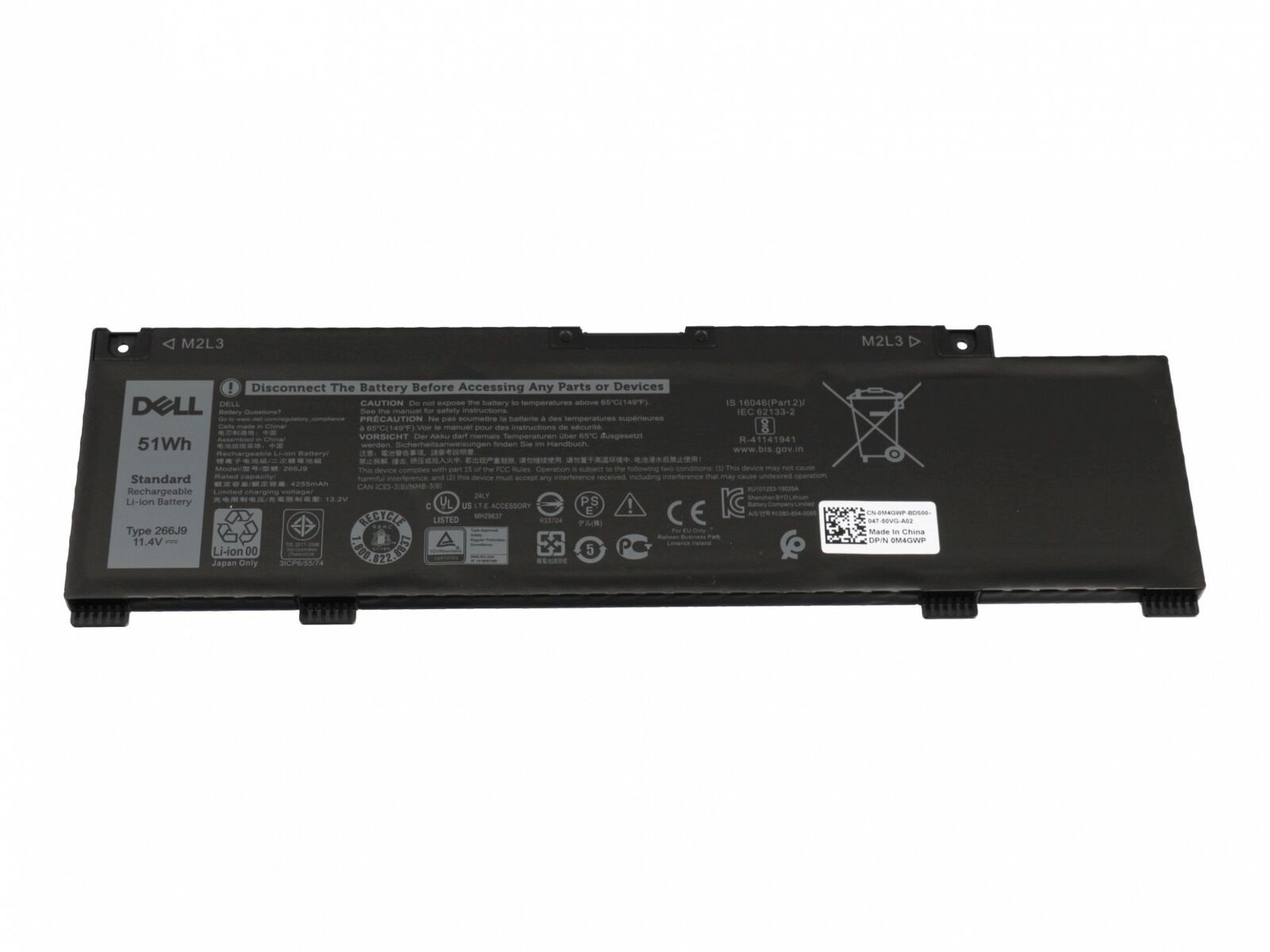 Baterie Laptop, Dell, G5 SE 5505, 0266J9, 266J9, 11.4V, 4255mAh, 51Wh