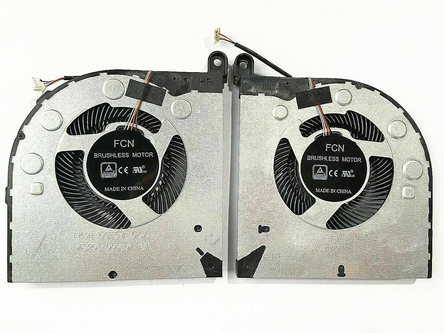 Set coolere Laptop, Lenovo, Legion Y740-17ICHg Type 81HH, 5H40S19890, 5H40S19891, 5H40S19892, DFS2011055E0T-FKSB, DFS2001055R0T-FL5X, ND85C10-18B02, ND85C11-18B03, 5V, 0.5A