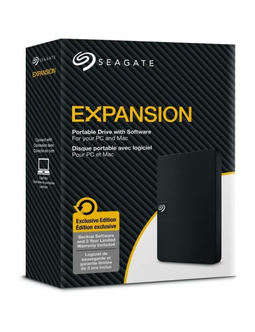 HDD extern Seagate Expansion Portable 2TB, USB 3.0, Negru
