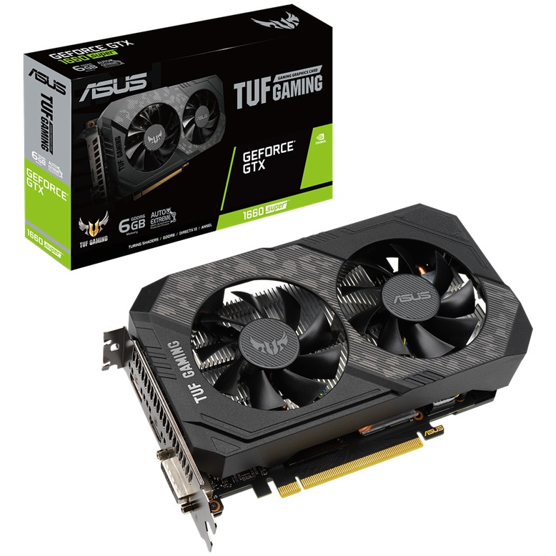 Placa video ASUS TUF Gaming GeForce GTX 1660 SUPER, 6GB GDDR6, 192-bit