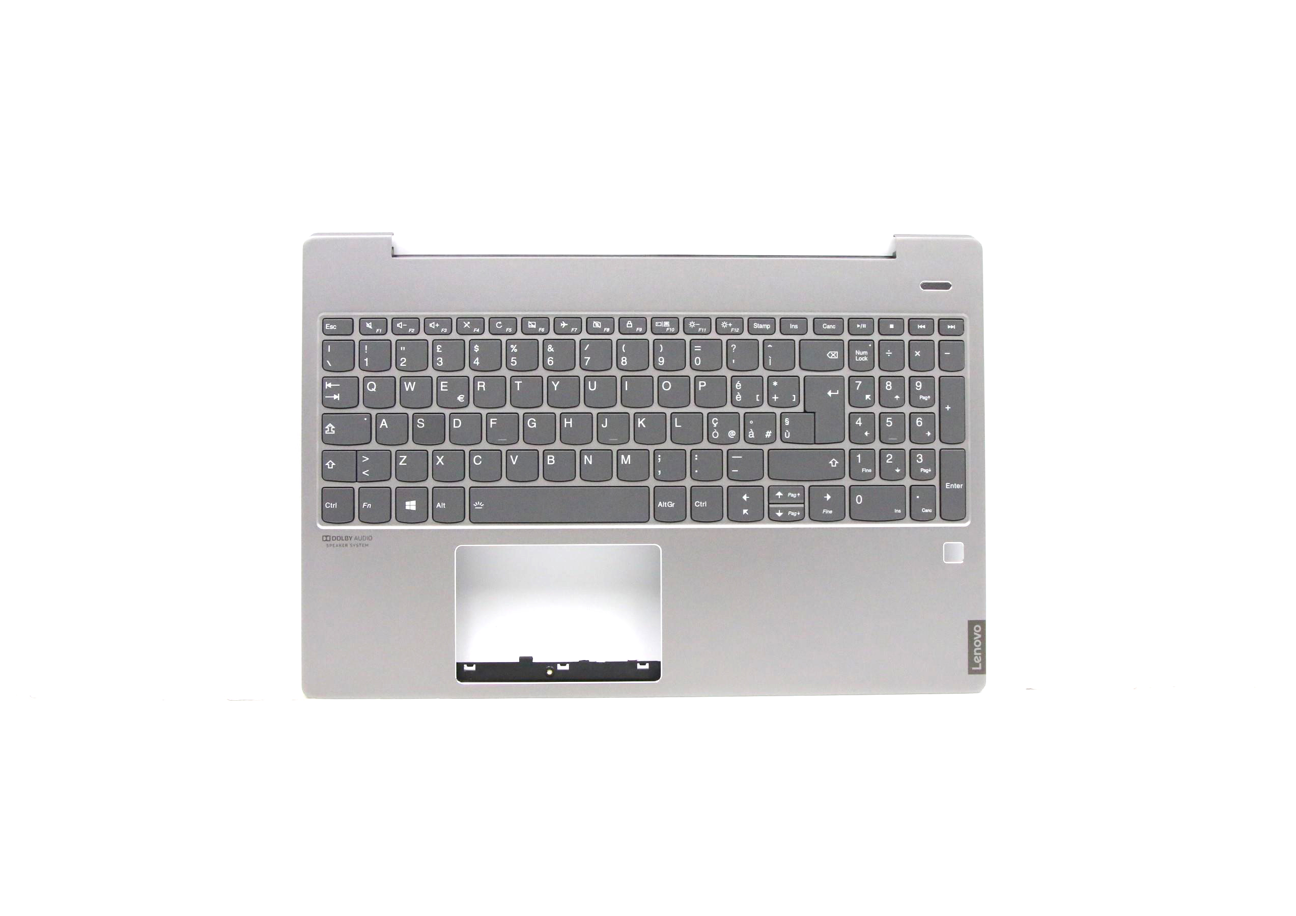 Carcasa superioara cu tastatura palmrest Laptop, Lenovo, IdeaPad S540-15IWL Type 81NE, 81Q1, 5CB0U42549, HQ2090062100011, iluminata, layout IT (italiana)