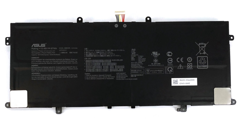 Baterie Laptop, Asus, ZenBook S 13 OLED UM5302, UM5302T, UM5302TA, C41N1904-1, 15.48V, 4210mAh, 67Wh