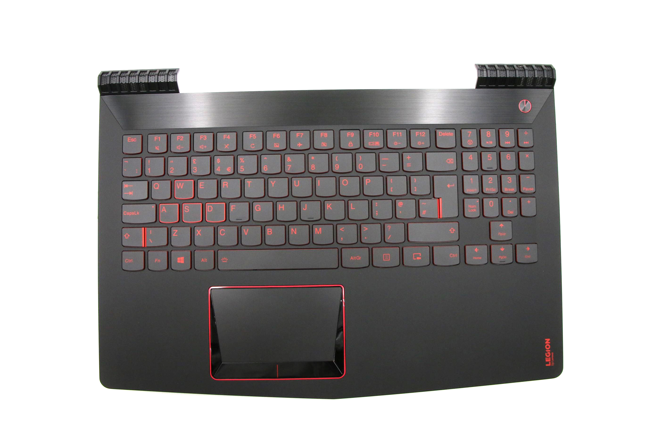 Carcasa superioara cu tastatura palmrest Laptop, Lenovo, Legion Y520-15IKBN Type 80WK, 5CB0N00221, layout UK, pentru GTX 1050