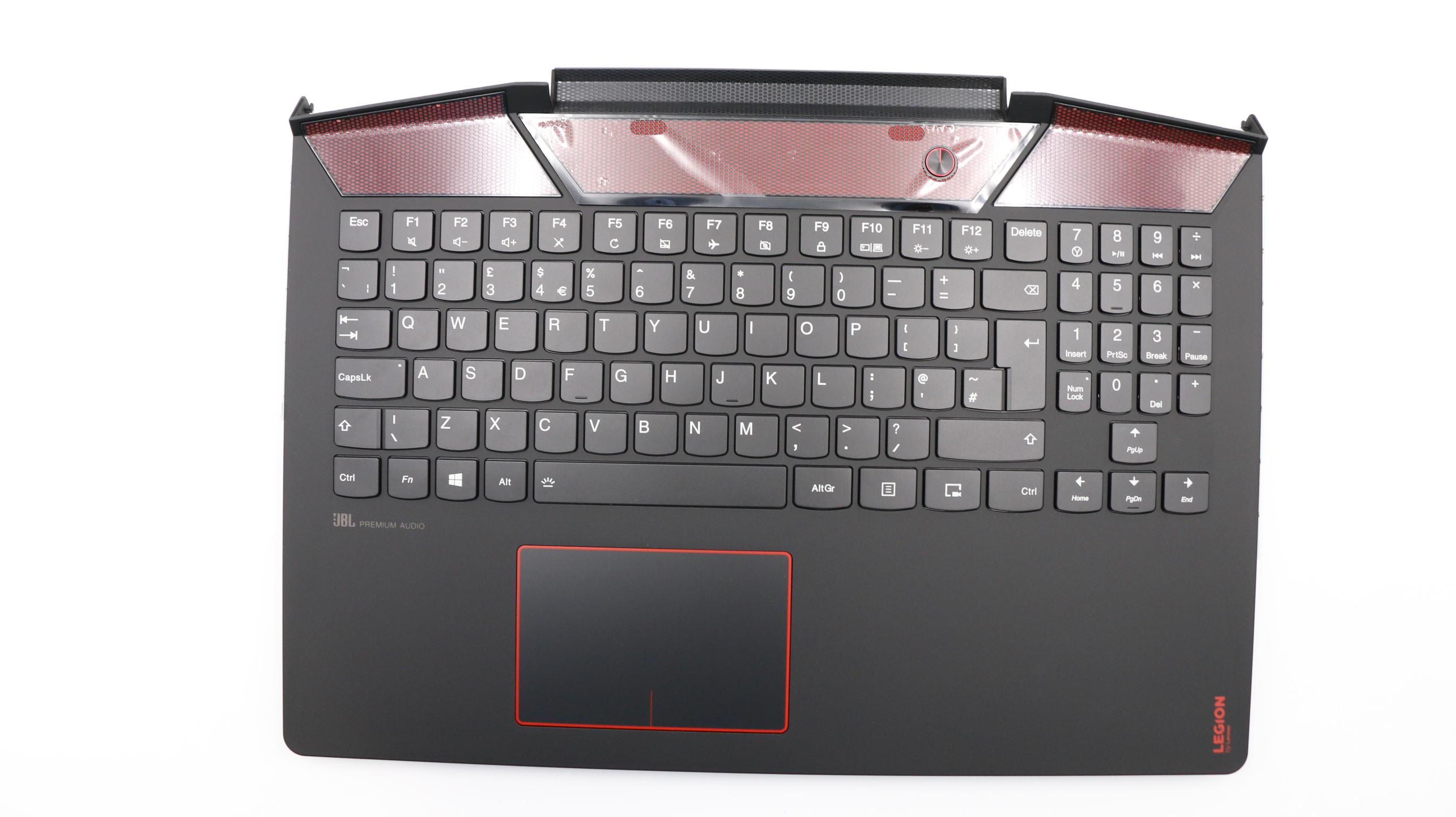 Carcasa superioara cu tastatura Laptop, Lenovo, Legion Y720-15IKB Type 80VR, 5CB0N67202, cu iluminare RGB, layout UK