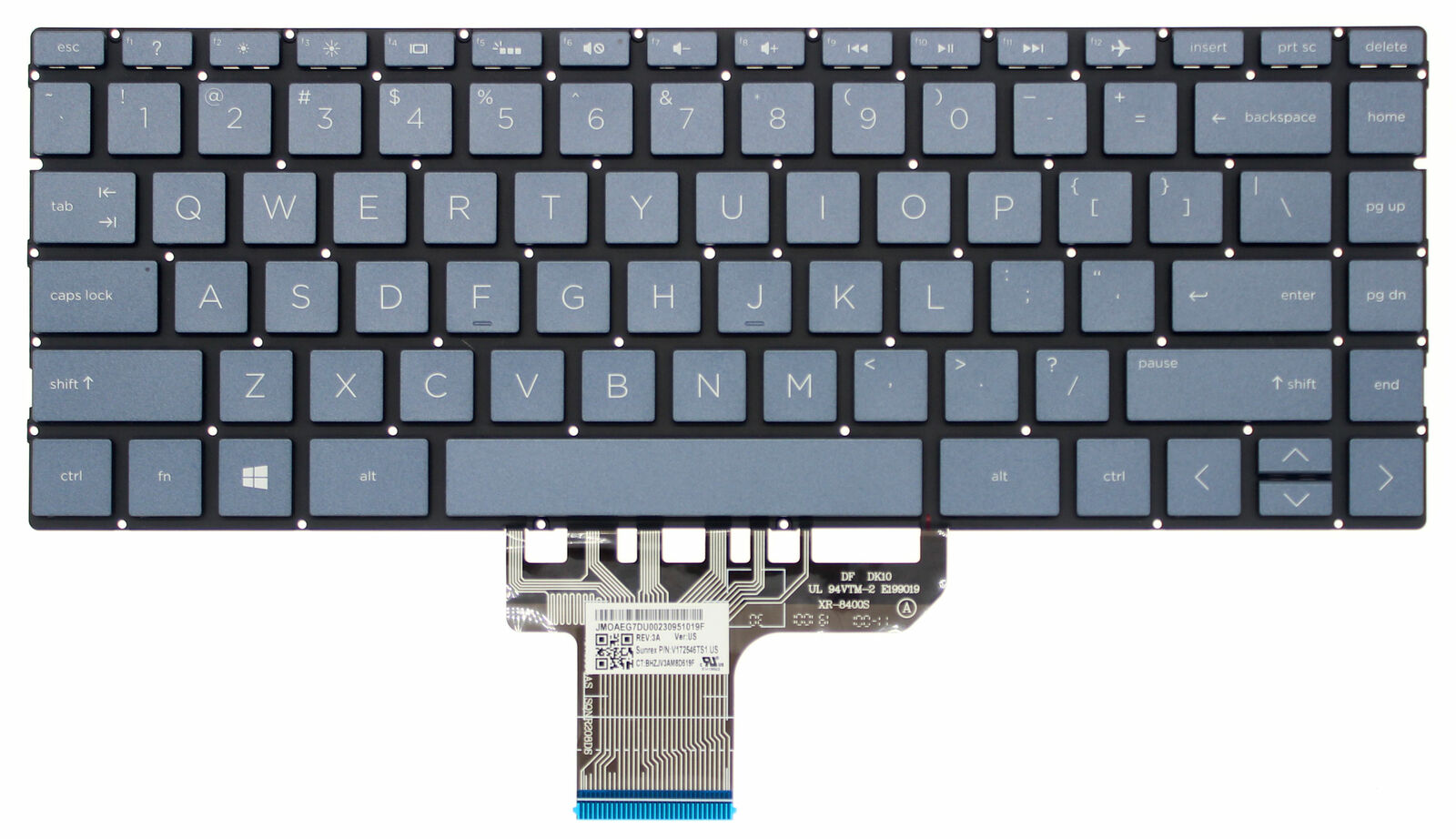 Tastatura compatibila Laptop, HP, Spectre X360 13-AC, 13T-AC, TPN-Q178, iluminata, gri deschis, layout US