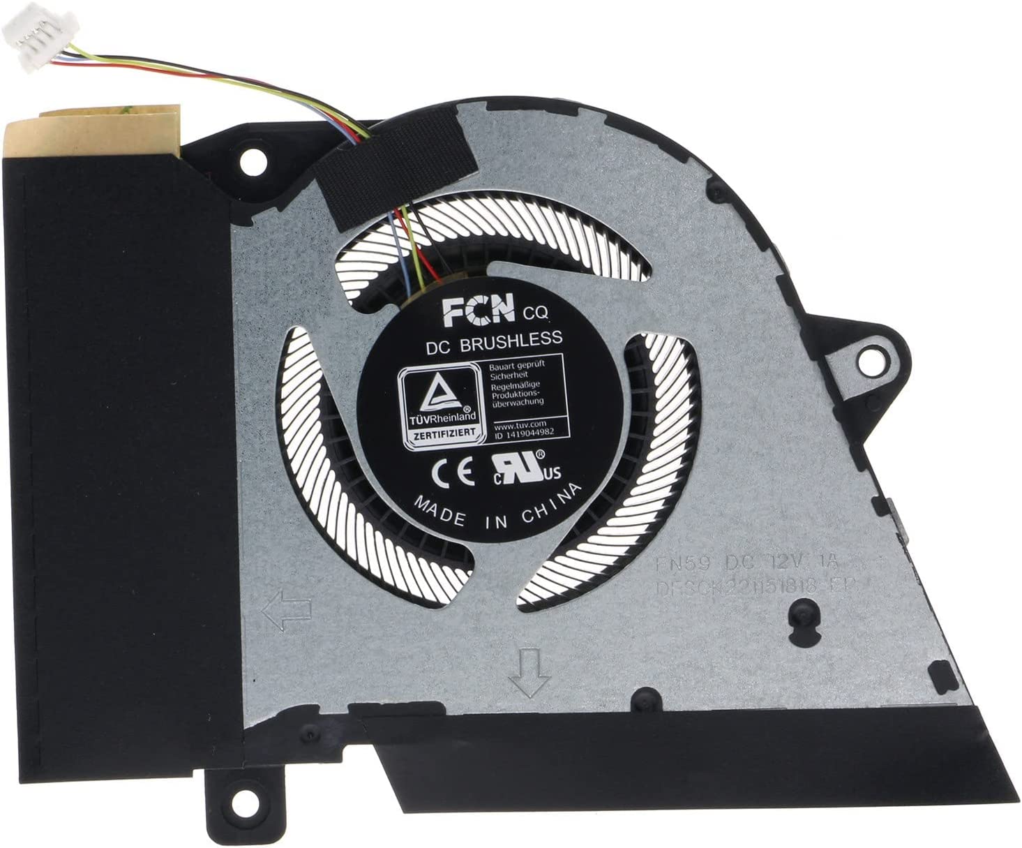 Cooler placa video Laptop, Asus, ROG Zephyrus G14 GA401IH, GA401II, GA401IU, GA401IV, GA401IVC, PX401IV, DFSCK221151S1H, DFSCK22115181H, FMBC, 6033B0085001, 13NR03F0AP0301, 12V, 1A, GPU