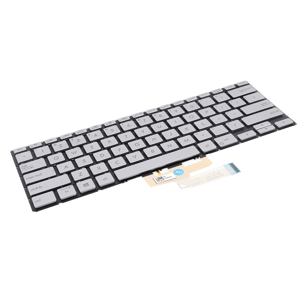 Tastatura Laptop, Asus, Q406F, Q406FA, iluminata, argintie, layout US
