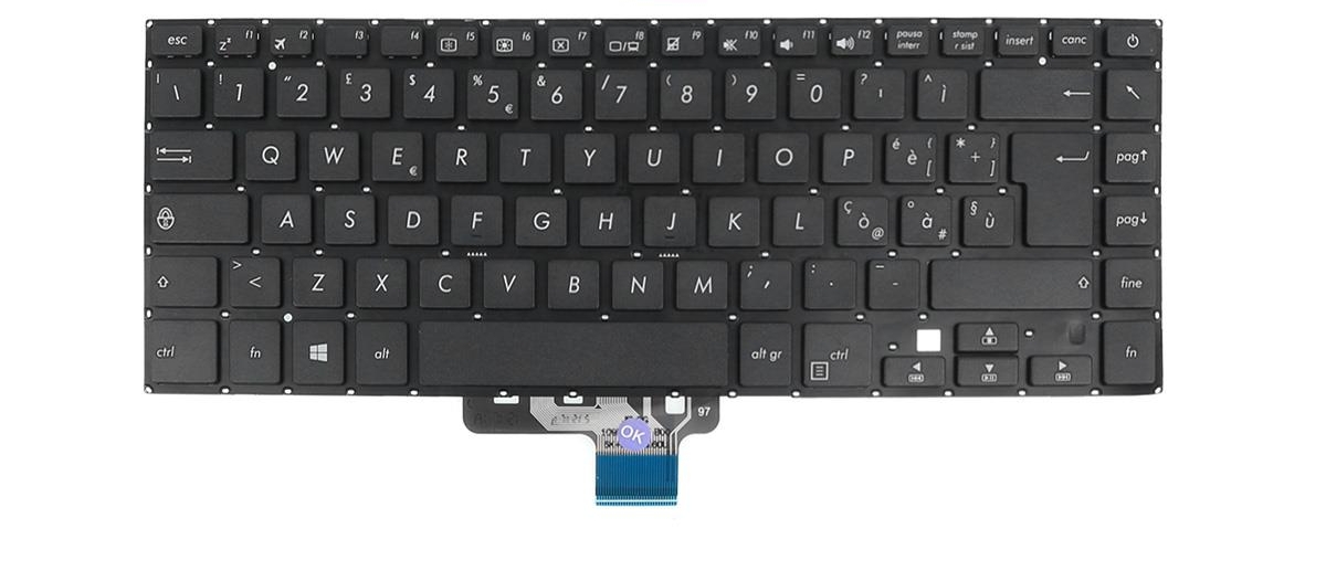 Tastatura Laptop, Asus, VivoBook 15 A510, A510U, A510UA, A510Q, A510QA, layout italiana (UK/IT)