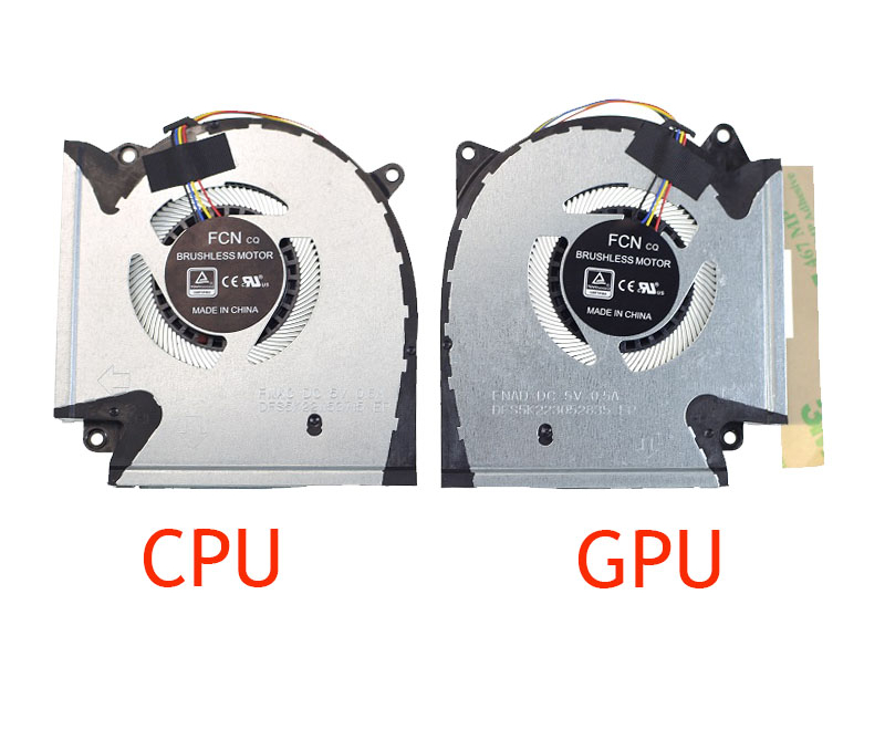 Set coolere Laptop Gaming, Asus, ROG Studio 15 PX513QC, DFS5K221153715, FNAC, 6033B0093901, 13NR0510P01011, DFS5K223052835, FNAD, 6033B0094001, 13NR0510P02011, 5V, 0.5A