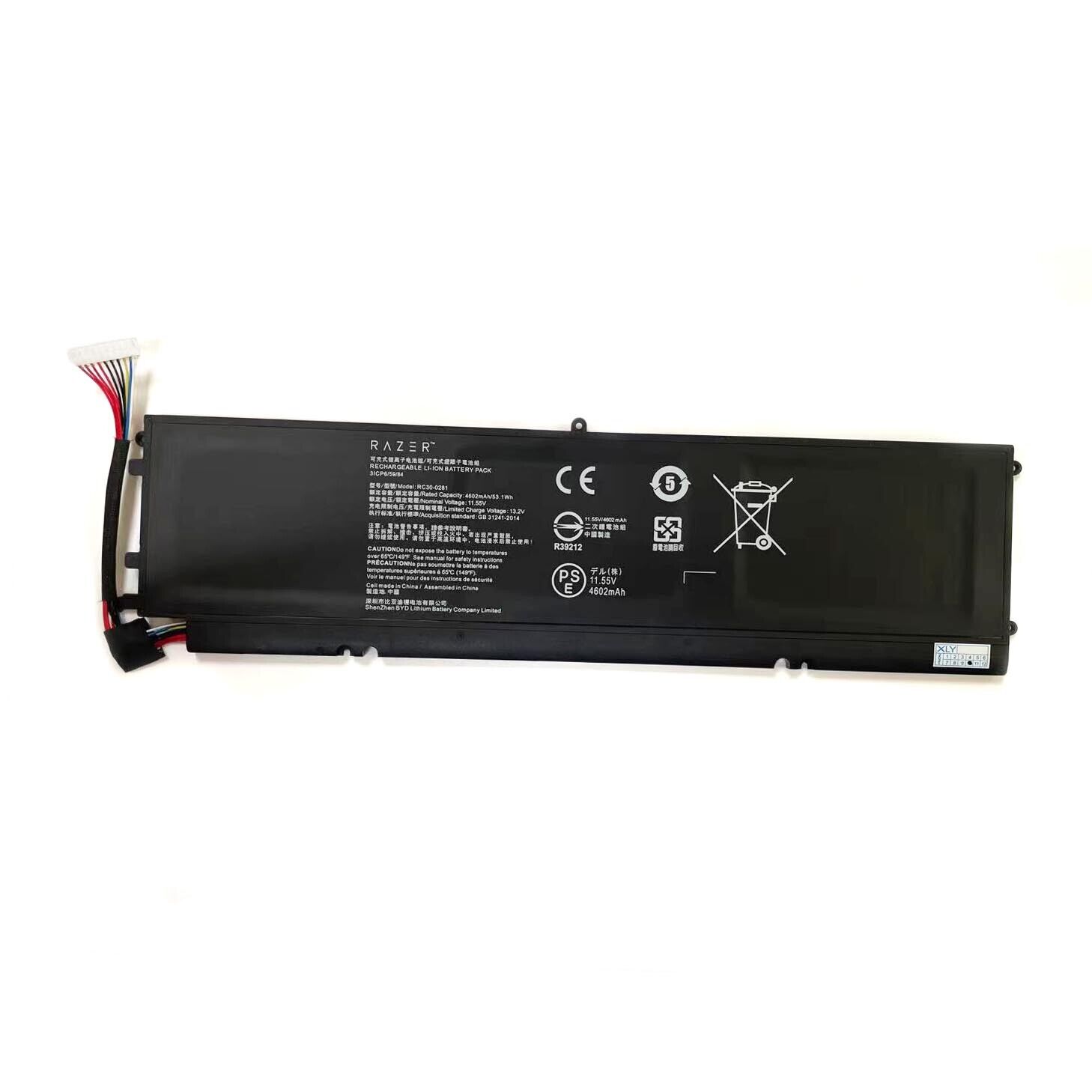 Baterie Laptop, Razer Blade Sealth 13 RZ09-0281, RZ09-03101, RZ09-03102, 2008, 2009, GB 31241-2014, 3ICP6/59/84, RC30-02810200, RC30-0281, 11.55V, 4602mAh, 53.1Wh