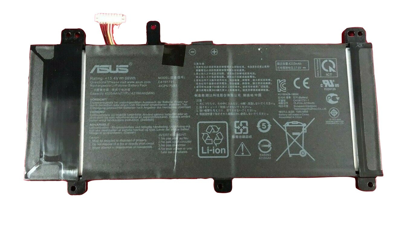 Baterie Laptop Gaming, Asus, ROG Strix SCAR II GL704, GL704GV, GL704GW, GL704GM, 0B200-02990000, 4ICP5/70/81, C41N1731, 15.4V, 4335mAh, 66Wh