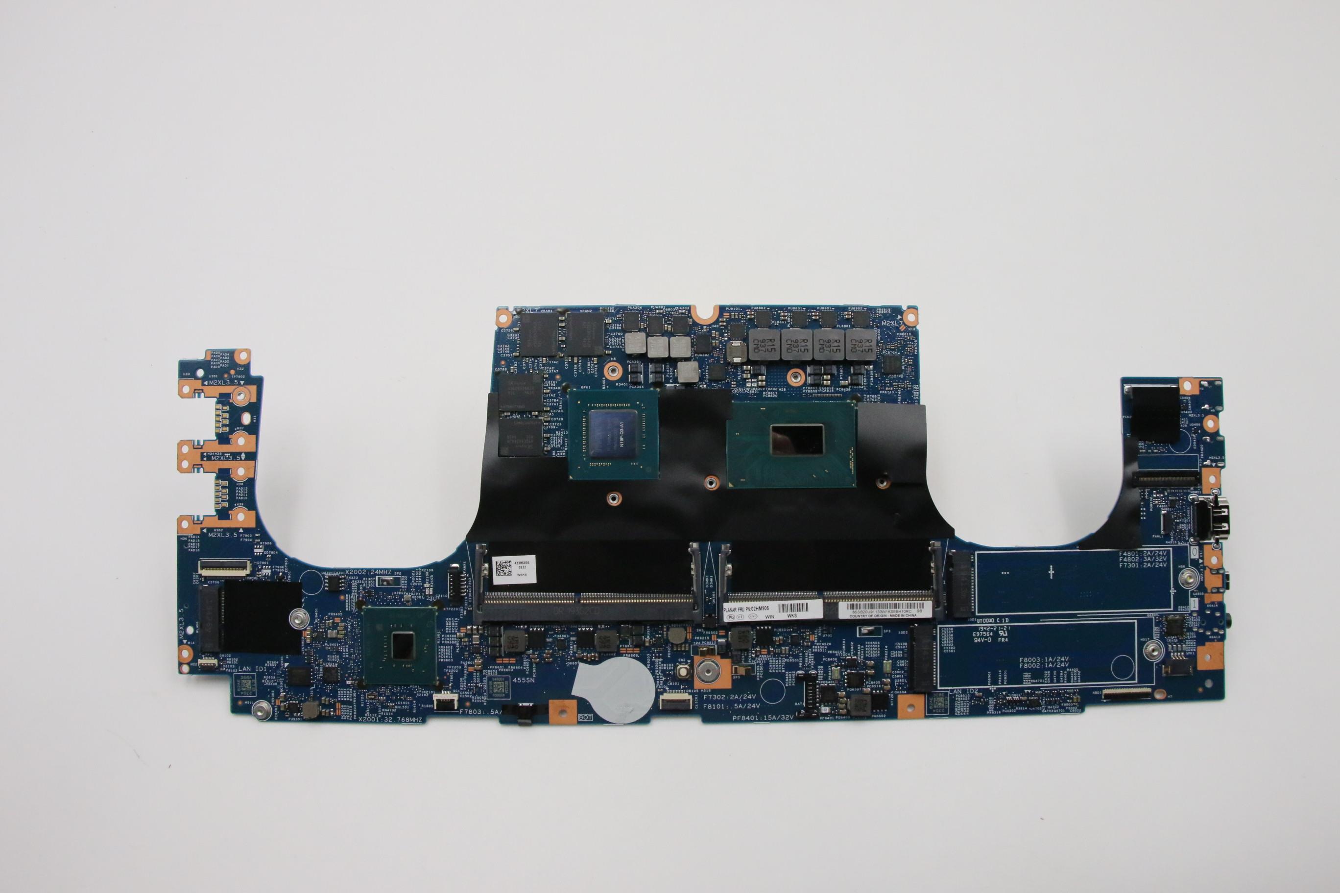 Placa de baza Laptop, Lenovo, ThinkPad P1 Gen 2 Type 20QT, 20QU, I7-9750H SRF6U, Nvidia Quadro T2000 4GB N19P-Q3-A1, 448.0GU06.0021, LPM-2 18809-2, SH