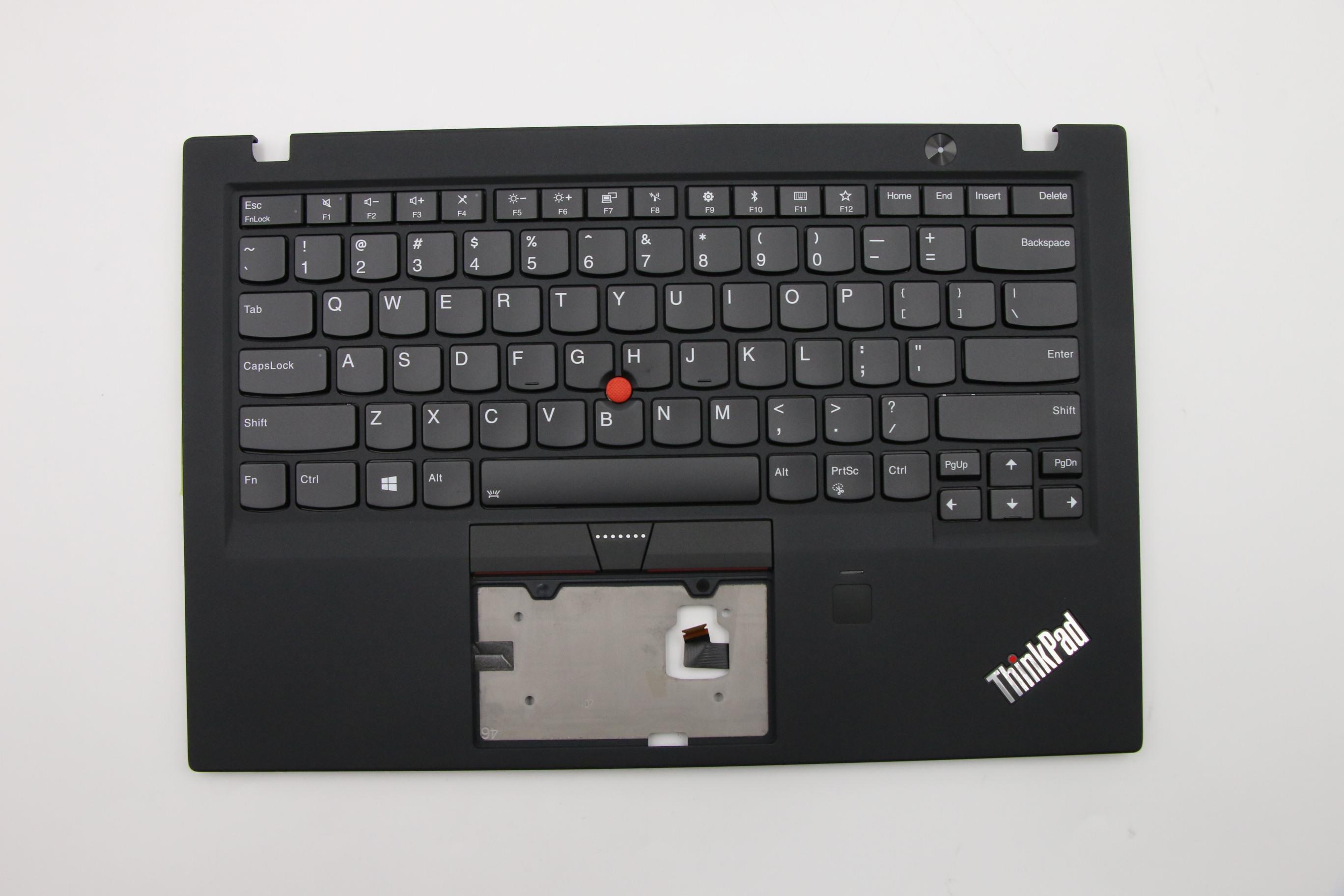Carcasa superioara cu tastatura palmrest Laptop, Lenovo, ThinkPad X1 Carbon 5th Gen Type 20HQ, 20HR, 20K3, 20K4, 01LX508, 01LX548, 01LV286, 01LV287, AM12S000500, iluminata, layout US