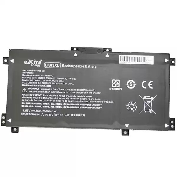 Baterie compatibila Laptop, HP, Envy HSTNN-UB7I, HSTNN-LB7U, LK03048XL, LK03055XL, LK03XL, LKO3XL, TPN-W127, TPN-W128, 3ICP7/61/80, LK03XL, 11.55V, 3500mAh, 40Wh