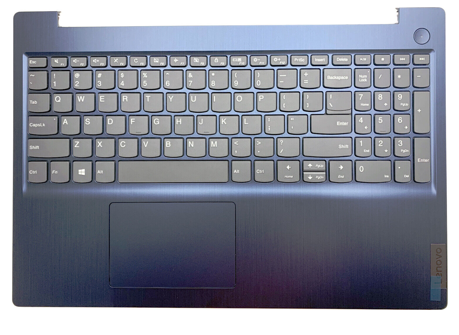 Carcasa superioara cu tastatura palmrest Laptop, Lenovo, IdeaPad 3-15ITL05 Type 81XB, albastru, layout US