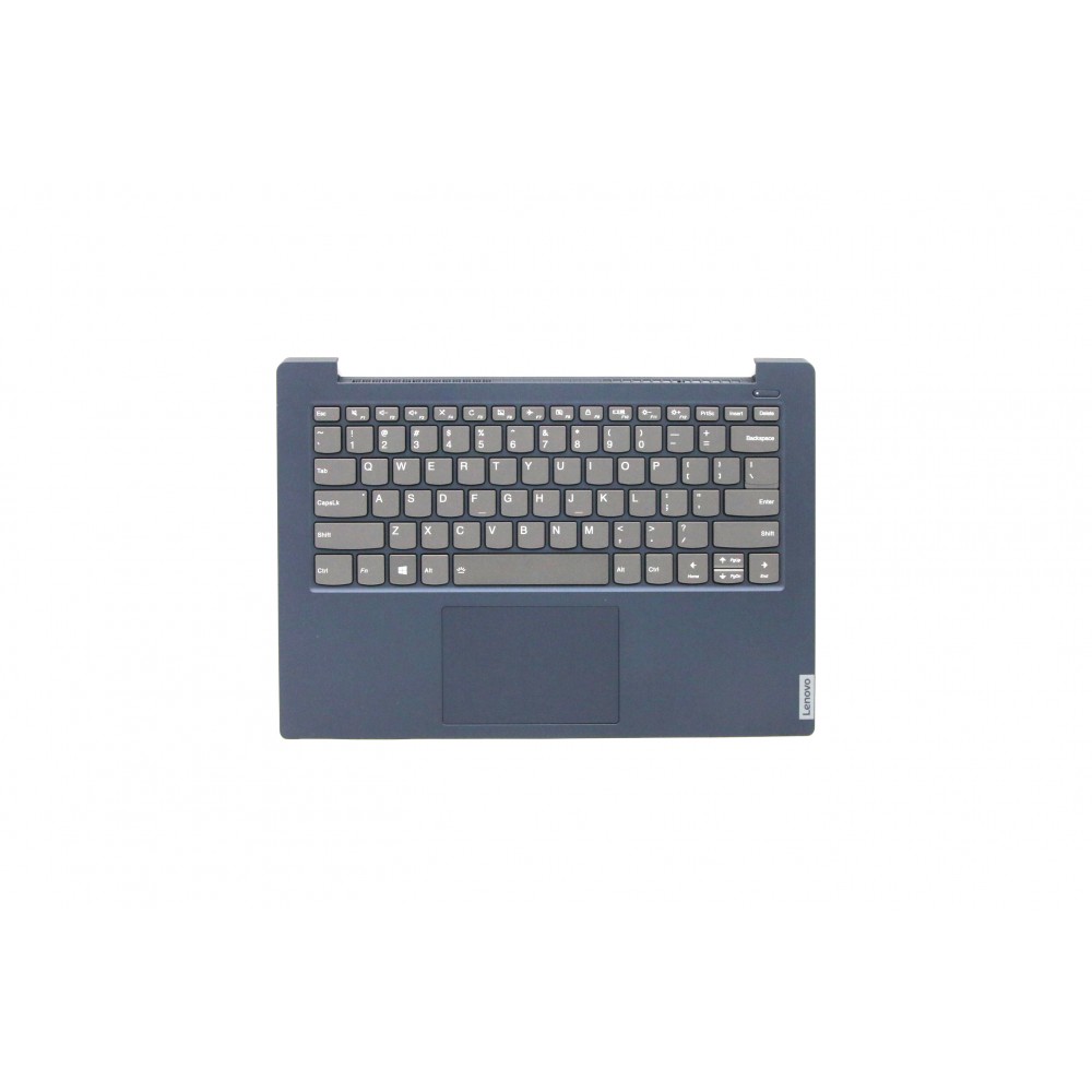Carcasa superioara cu tastatura palmrest Laptop, Lenovo, IdeaPad S340-14, S340-14IWL, S340-14API, S340-14IIL, ET2GK000300, 5CB0S18619, cu iluminare, albastru inchis, layout US, SH